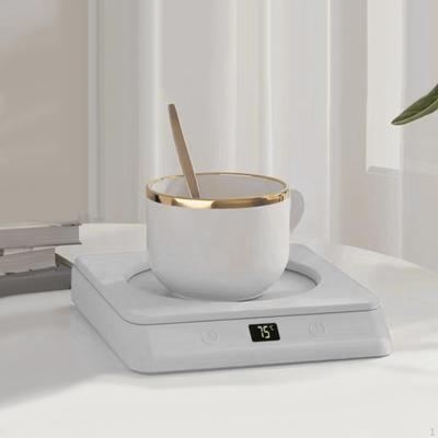 Coffee Mug Warmer Beverage Tea Water Milk Anti Slip Smart Timing Heated Cup Mat Thermostat