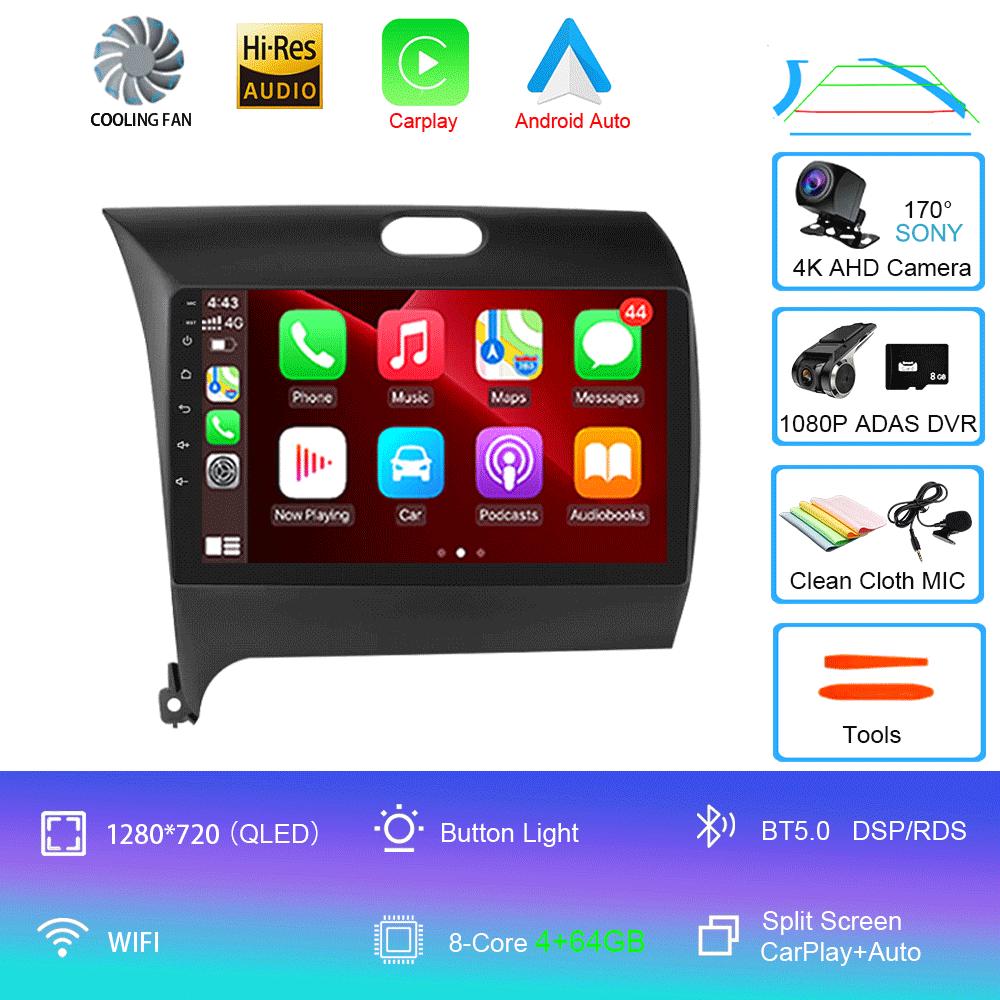 Android 14 Car Radio For Kia Cerato 3 2013 - 2017 Multimedia Player Video Stereo Navigation GPS No 2din 2 Din Dvd