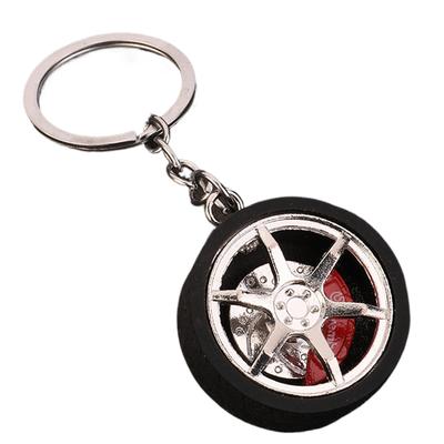 Car Tire Keychain, Car Parts Keychain | Metal Car Parts Keychain | Simulation Tire