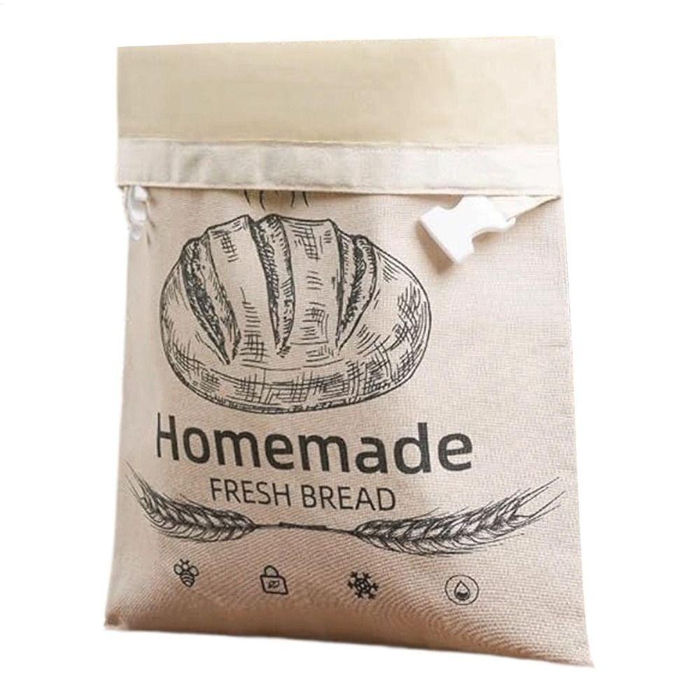 Non-removable Beeswax Coated Bread Storage Oil Stain Prevention Baguette Storage Bag For Kitchen