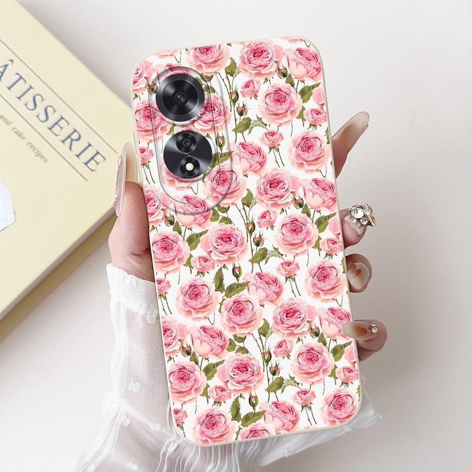 For Oppo A60 2024 Case CPH2631 Cute Cartoon Silicone Cover For Oppo A 60 A60 4G Phone Cases Fundas 6.67" OPPOA60 Bumper