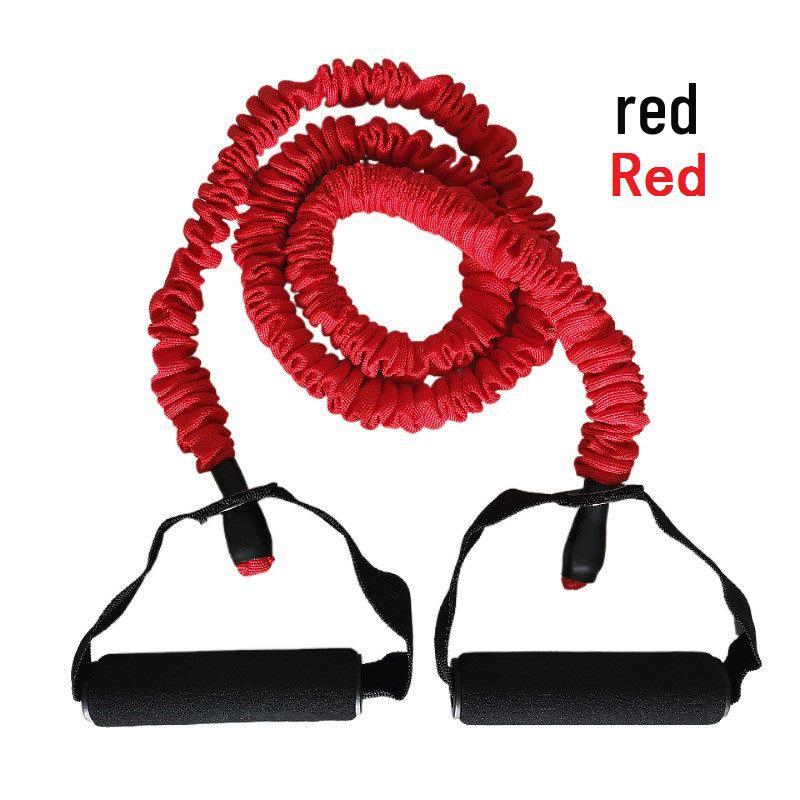 TPE Latex Elastic Fitness Rope with Cloth Cover
