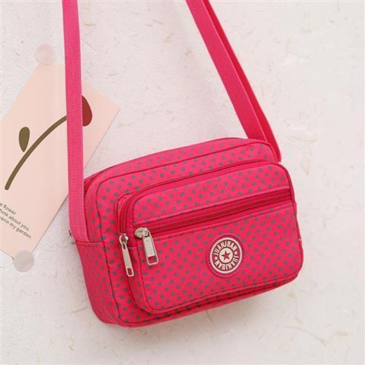 Female Crossbody Bag Canvas Bag Mom Bag Middle-aged Mother-in-law Bag Nylon Elderly Grandmother Cloth Bag