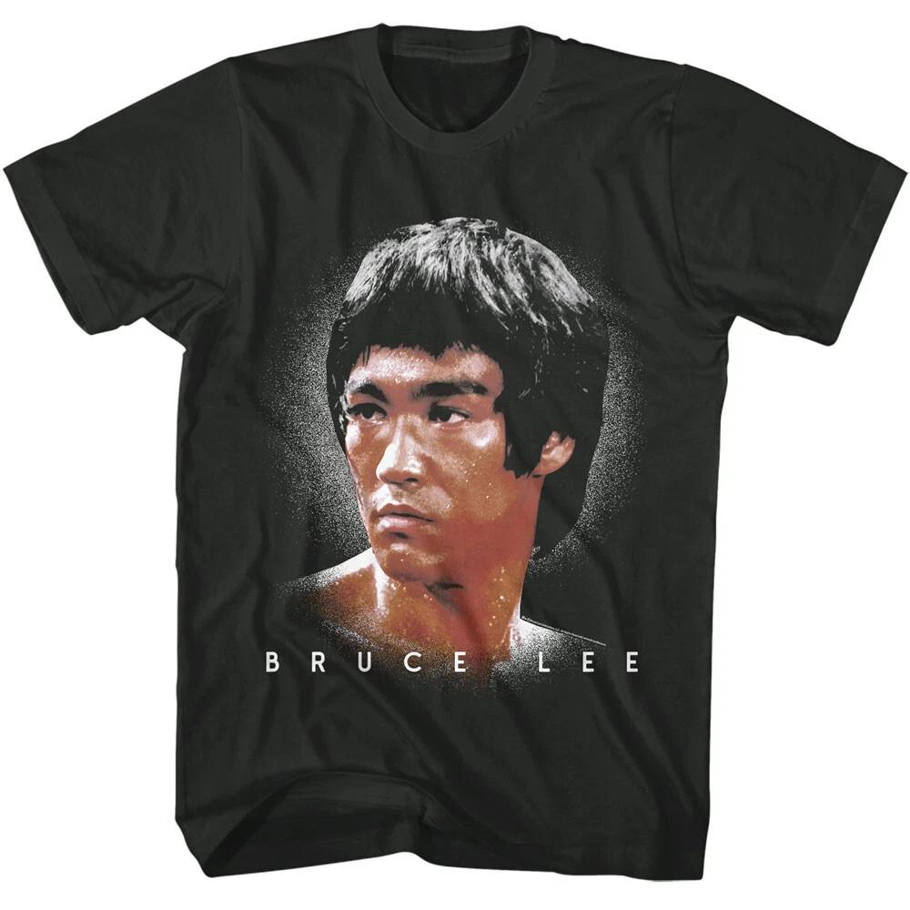 Bruce Lee Sweating Bust Photo Karate Master Men s T Shirt 3XL