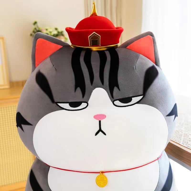 Internet celebrities new royal cat doll large children's plush toy birthday gift cute funny cat doll