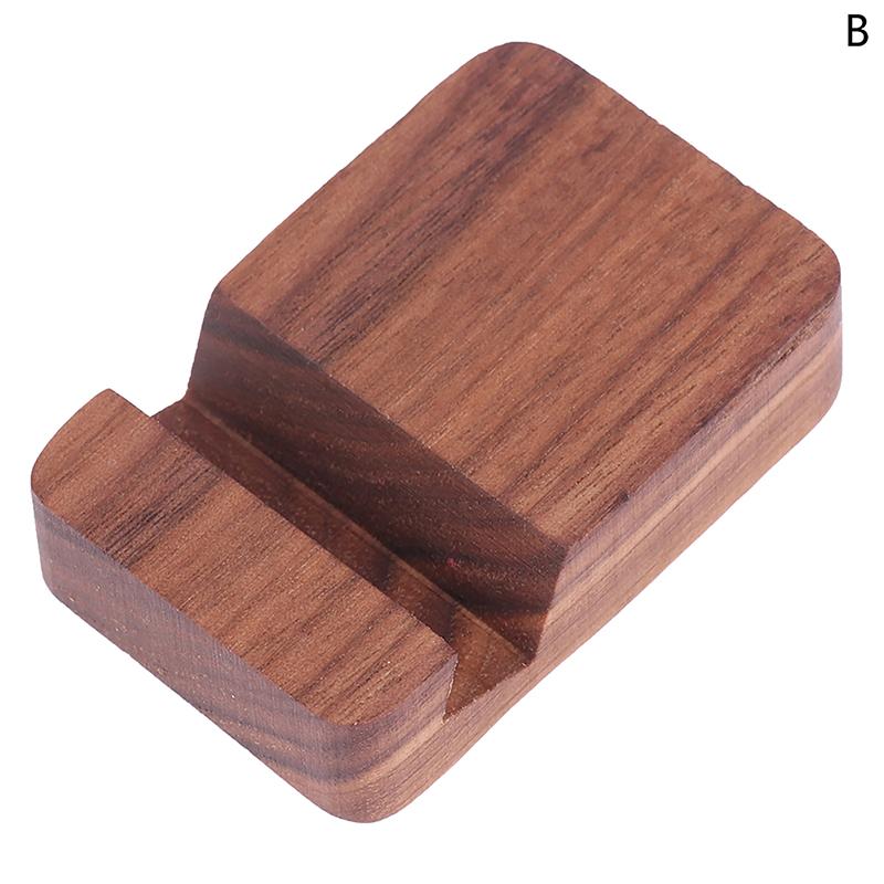 1 Pezzo Semplice Universale Portatile Legno Massello Supporti per Cellulare Portachiavi Supporto da Scrivania Holder Per Telefono Cellulare Accessori per la Casa