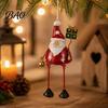 Reusable Winter Home Indoor Decorations Christmas Tree Ornaments, Santa/Snowman/Elk Rustic Holiday Xmas Hanging Small Gift for Stocking Stuffers