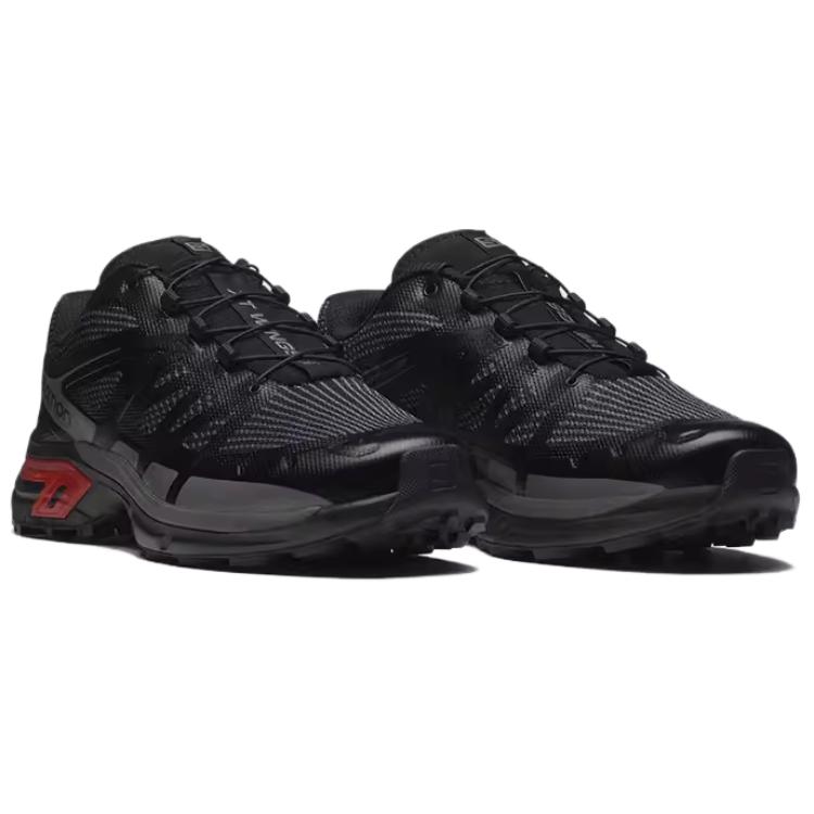 SALOMON Xt-Wings 2 Mesh Synthetikleder Tpu Bequem Retro Niedrig geschnittene Lifestyle-Schuhe Unisex Sneaker Schwarz L47438100