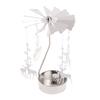 Rotary Spinning Tealight Candle Metal Tea Light Holder Carousel Home Decor Gifts