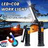 Neue tragbare COB-LED-Taschenlampe, wiederaufladbare USB-Arbeitsleuchte, magnetische Lanterna-Hängelampe mit eingebauter Batterie, Camping-Taschenlampe