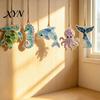 Mini Stained Glass Decoration Sea Suncatcher Ornament, Handmade Animal Ocean Acrylic Hanging Pendants, Garden Window Decor DIY Summer Ornament Decor,