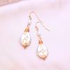 KNIKOO Drop Earrings For Women Fashion Pearl Earrings Jewerly For Wedding Bride Party Flower Earrings Gifts