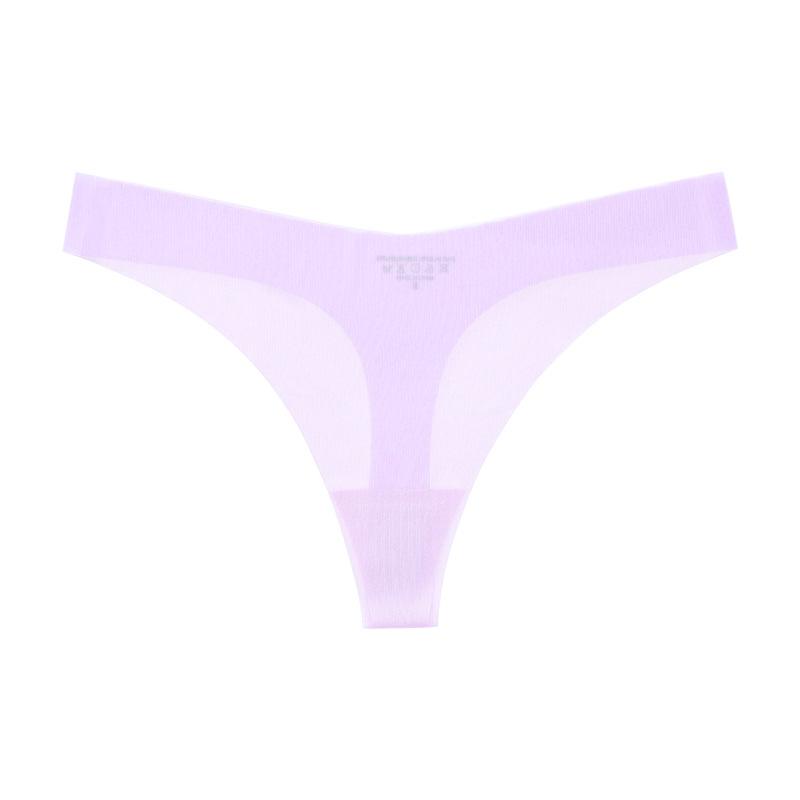 Thin Sexy T-pants Low-rise Sports European and American Seamless Ice Silk Transparent Yoga One-piece Mask Underwear Women