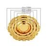 4pcs Vintage Light Luxury Style Metal Jewelry Tray Multifun Metal Cake Plate Afternoon Tea Pastry Trays Storage Plates Ornaments