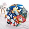 1pc Sonic the Hedgehog Automatic Folding Umbrella, Portable Tri-Fold Design, 8-Bone Iron Frame, Outdoor, Ideal Gift for Fans, Travelers, Daily Use, Su