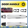 2 Exterior Door Handle For 2014- Chevrolet Silverado 1500 Driver Side Chrome