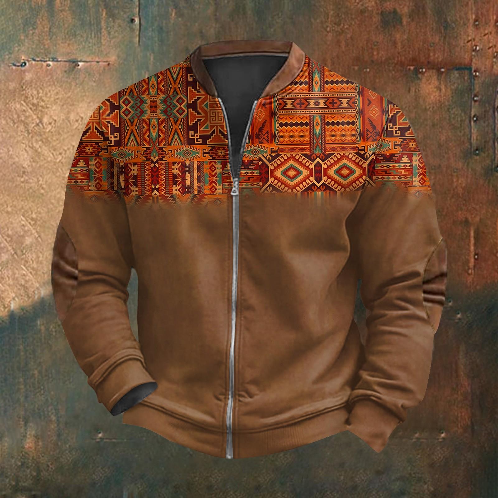 

Мужская повседневная толстовка в стиле ретро с градиентным принтом XL оранжевый