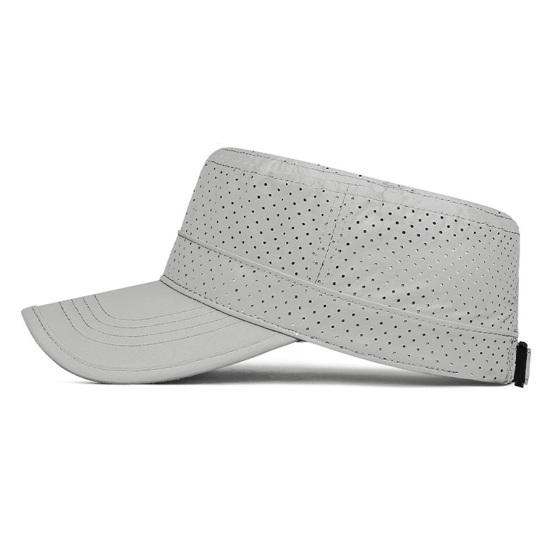 Summer Sun Hat, Flat Top Outdoor Sun Protection Hat, Quick-Drying Breathable Mesh Baseball Hat for Running Hiking Biking Fishing
