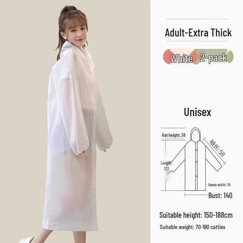 Kids Thickened EVA Reusable Raincoat