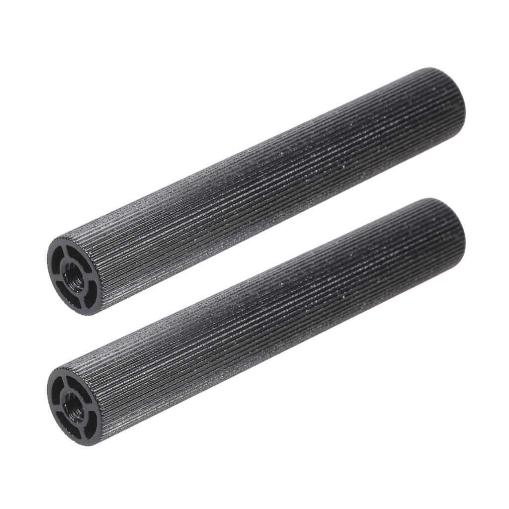 2Pcs Black Aluminum 1/4" Threaded Rod Connector For Camera Mount Tripod And Arm Mount