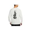 Nike Sportswear Premium Crew Neck Comfortable Pullover Pocket Long Sleeve T-Shirt Men Tops Mountain-White IF0369121