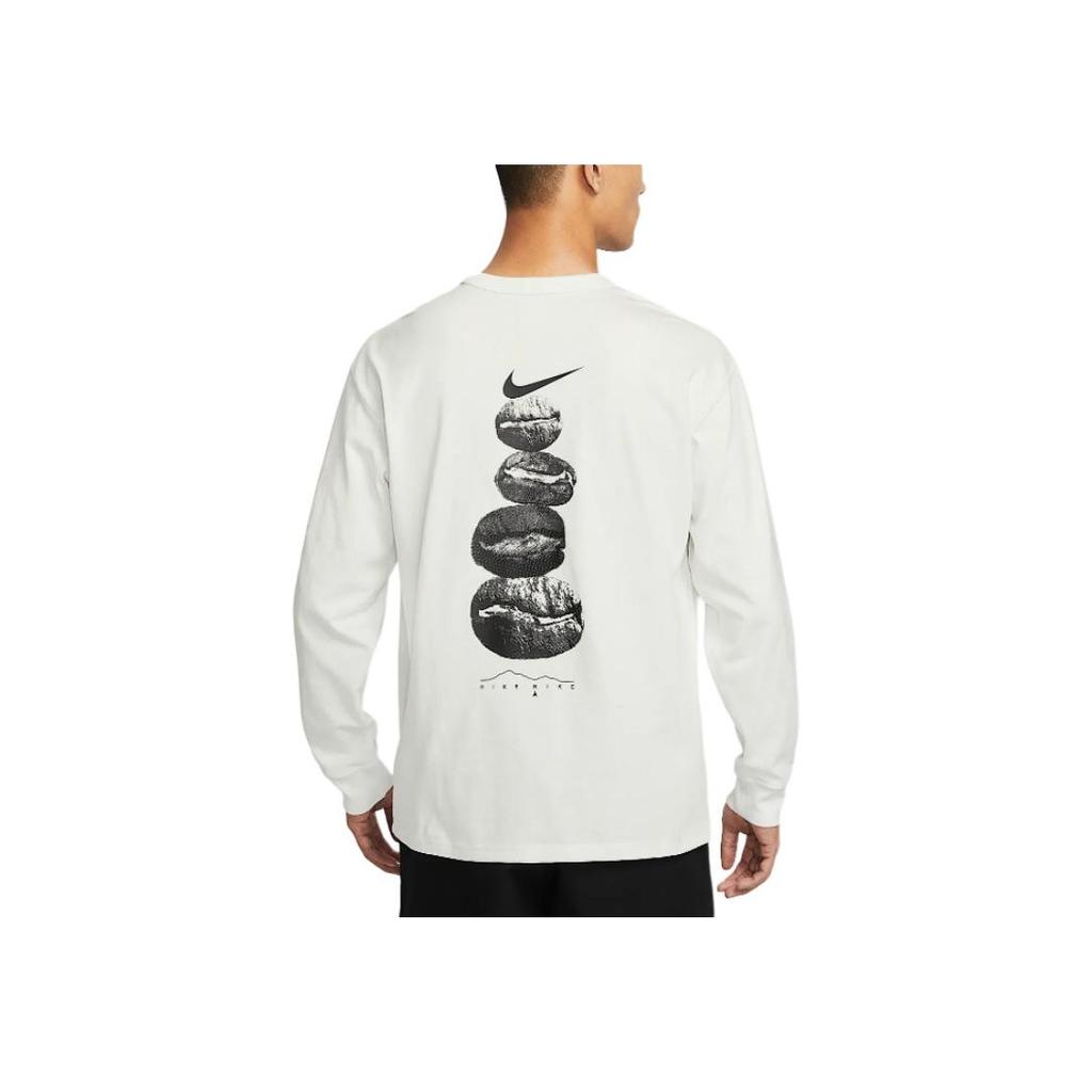 Nike Sportswear Premium Crew Neck Comfortable Pullover Pocket Long Sleeve T-Shirt Men Tops Mountain-White IF0369121