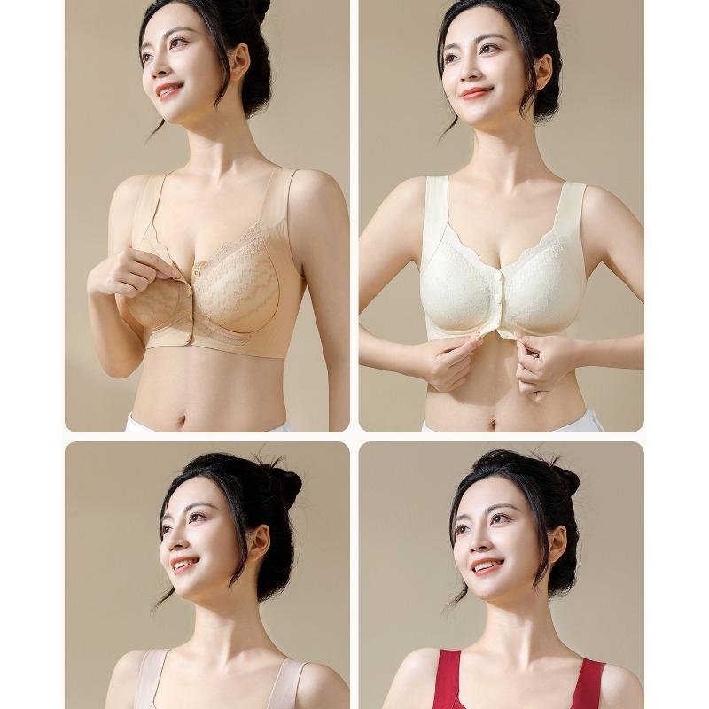 Front Buckle Wireless Nursing Bra For Pregnant Women Postpartum Breastfeeding Comfort Bra