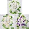 Wisteria Artificial Flowers For Garden Decor With Durable Plastic Vine For Indoor And Outdoor Use
