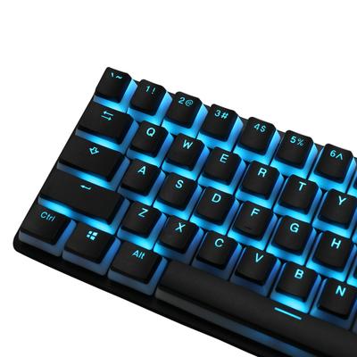 Mutlu Küreler PBT Pudding Tuş Başlıkları Arkadan Aydınlatmalı Cherry MX Tuş Başlığı Seti Çift Enjeksiyon OEM Profil Yarı Saydam Tuş Başlıkları Uyumlu Dizilim 61 68 84 87 104 MX Anahtar