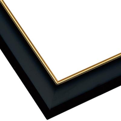 Beverly In Hanging Wooden Puzzle Frame with Gold Black Cut Tools Gold Trim Wooden Panel 26 X 38 Cm Jigsaw Puzzle Frame Picture Frame MP031K [Made