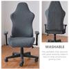 Solid Color Computer Chair Cover Polyester Seat Protectors Chair Seat Slipcovers  Four Seasons