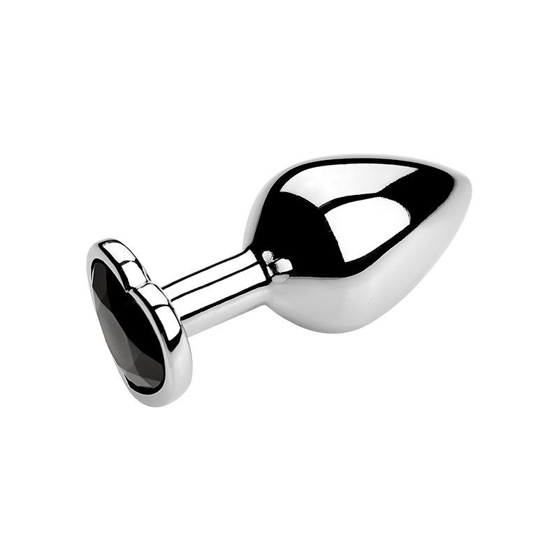 Heart-Shaped Metal Anal Plug - Prostate Massager & Dilation Toy for Adults