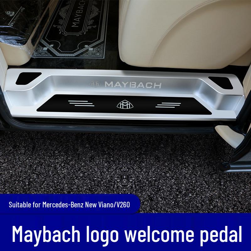 V-Class V260 Sill Strips with Maybach Logo - Welcome Pedal Protector for Vito