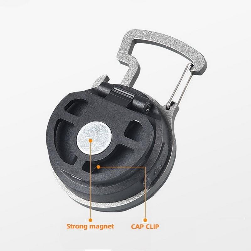 Cob keychain work light, keychain flashlight with 4 lighting modes, keychain light with cap clip bottle opener, emergency light