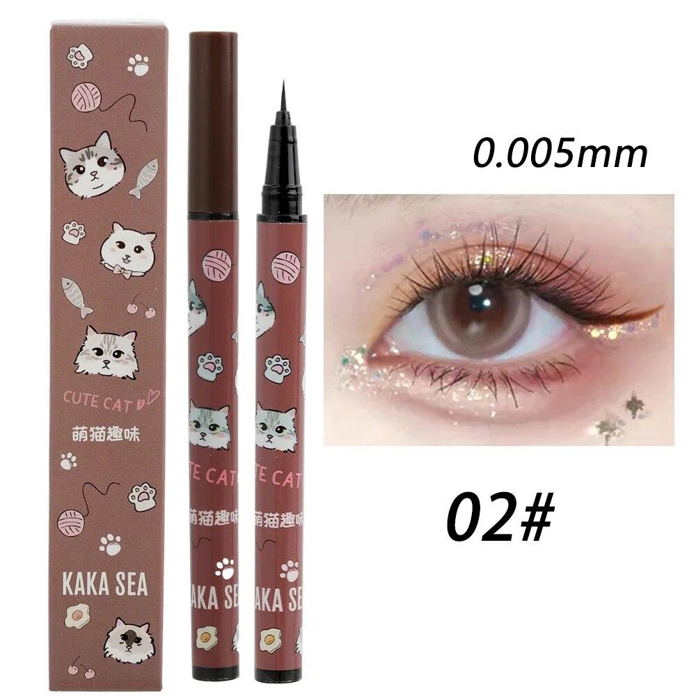 

Водостойкая гладкая жидкая подводка для глаз Ультратонкая матовая стойкая быстросохнущая подводка для глаз Карандаш для нижних ресниц Косметика для макияжа глаз