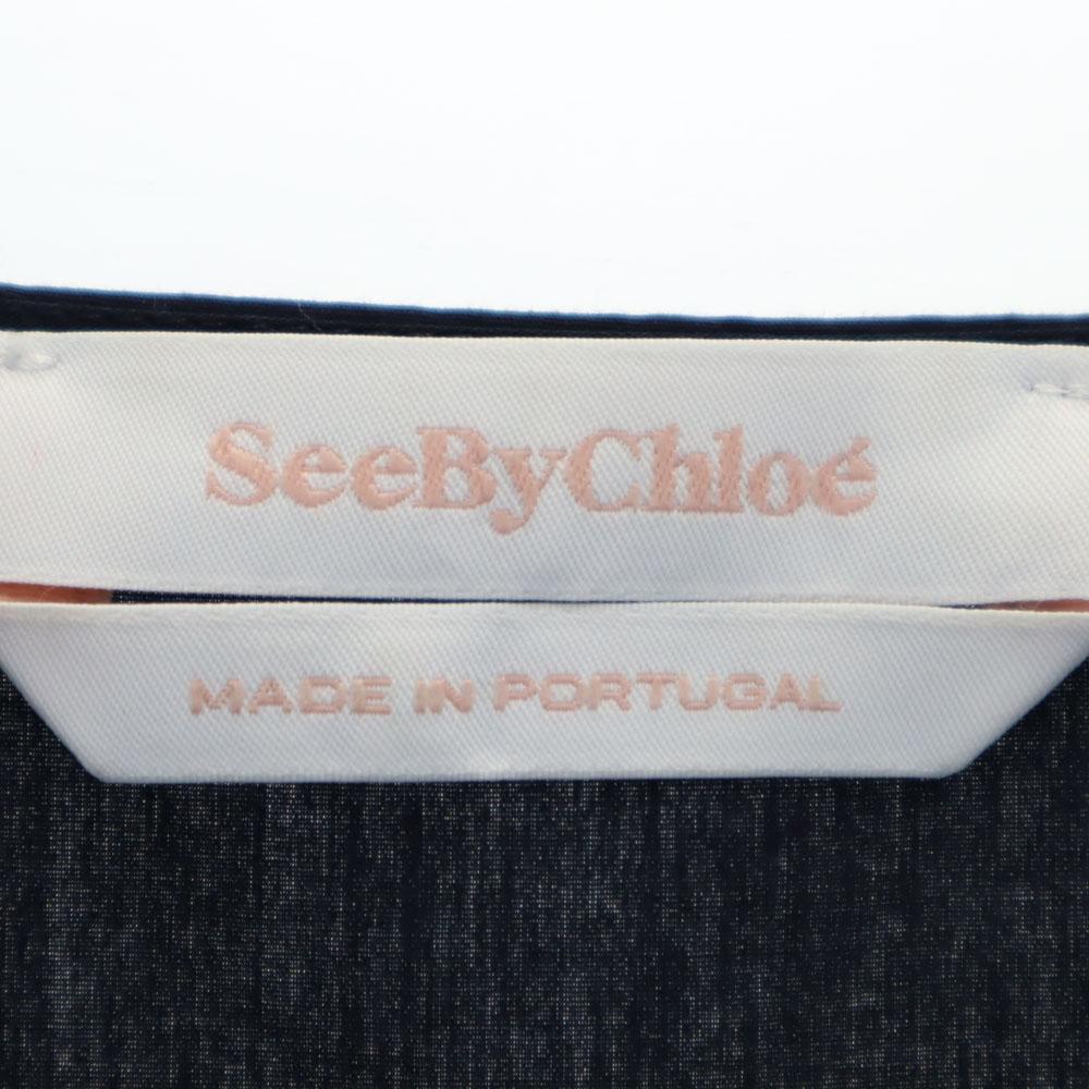 SEE BY CHLOE Long sleeve Tunic 34 Navy system Women Used