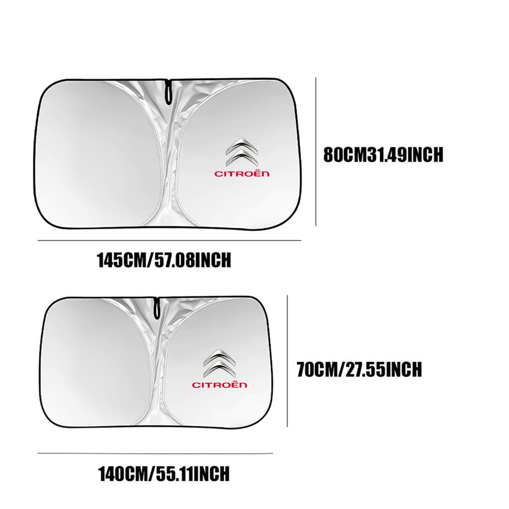 1ks Skládací autostínítko na čelní sklo Ochranný kryt proti slunci Pro Citroen C1 C2 C3 C4 C5 C6 C8 DS VTS - UV ochrana