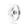 Stainless Steel Seasoning Pot Lid 16Cm Spill Proof Universal Metal Cover for Oil Pots Jars Cookers Pans Barrels