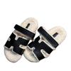 European goods 2025 autumn and winter new leather thick-soled lamb wool slippers women wear Internet celebrity flat-bottomed lazy wool slippers