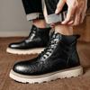 Mode Herbst- und Winter Herrenstiefel Klassischer Retro-Designstil Outdoor-Freizeitmode Party Hochwertige Büro-Jugend-Erwachsenenschuhe