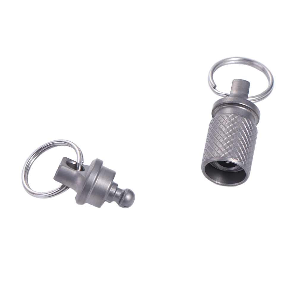 Detachable Car Keychain 360 Degree Rotation Rotate Buckle Titanium Zinc Zinc Alloy Keychain Hiking