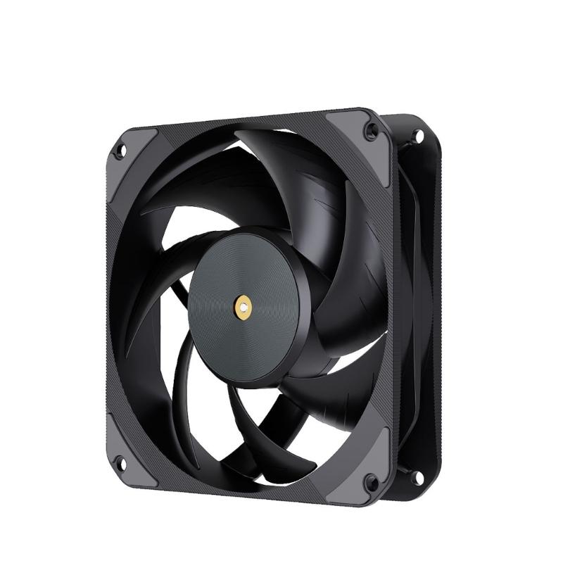 Super Quiet 120mm PC Case Fan PC Cooling Fan Quiet Operate Energy Efficient Case Fan for Desktop PCs & Gaming Setups чёрный