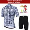 2026 Children's Cycling Jersey Sets BOY Summer Short Sleeve Road Racing Bike Clothing Breathable MTB Bicycle Bib Suit Ropa Ciclismo