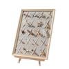 Solid Wood Jewelry & Hair Clip Display: Wall-Mounted Tray & Picture Frame