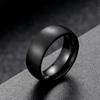 Black Solid Simple Vintage Rings Classic Men Stainless Steel Rings Matte Men Engagement Wedding Bands Jewelry Gift Wholesale