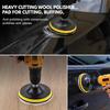 4/5/6 Inch Wool Car Polishing Pad Set For Polisher Machine Electric Drill Waxing Polishing Buffing Auto Paint Care Polisher Pads