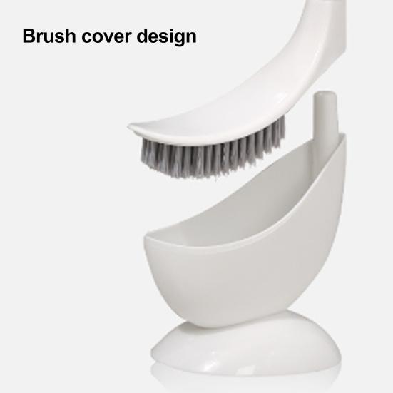 Toilet Brush Set with Ventilated Base Swan Shape Cleaning Brush for Powerful Scrubbing Bathroom Scrubber