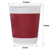 Deli 280ml Double-Layer Disposable Coffee Paper Cups
