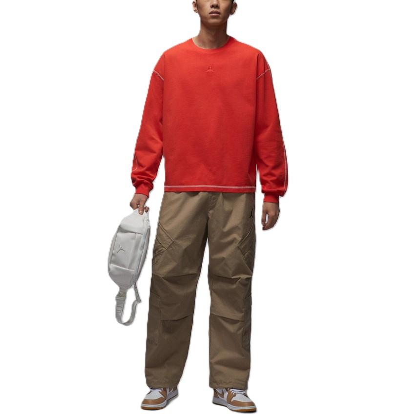 Jordan Flight Year Of The Horse Limited Edition CNY New Year Crew Neck Soft Solid Long Sleeve Sweatshirt Men sweatshirt Red IF1830673