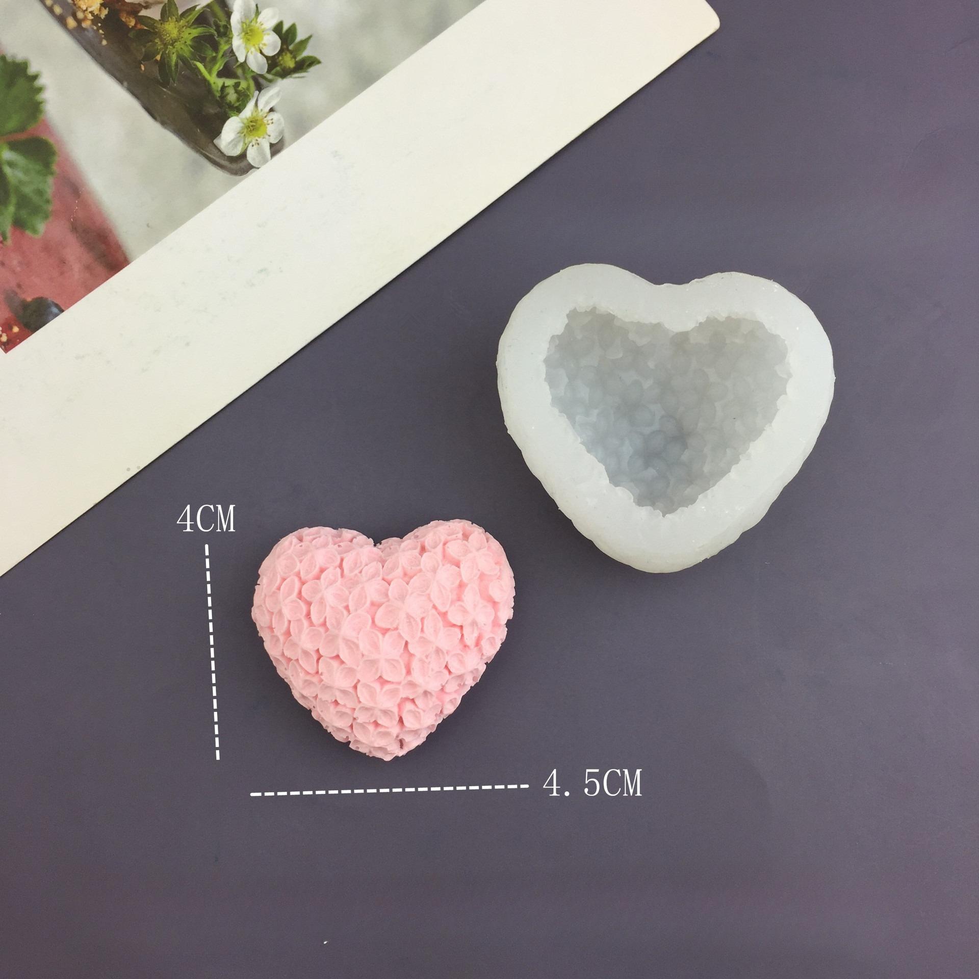 

3D Декоративная силиконовая форма для муссового торта в форме цветка любви, ароматерапии, помадки, свечи, щипцы, модель DIY S